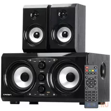 Акустическая система 2.1 CROWN CMBS-620 (МДФ, Bluetooth, 32W+15W*2 (RMS)=62W; IR пульт,воспроизведение с USB, SD)