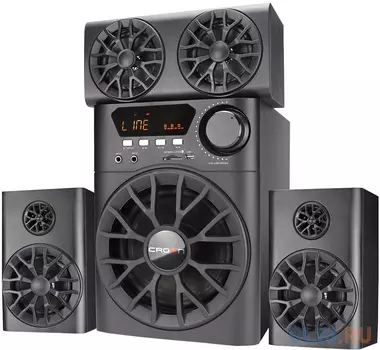 Акустическая система 3.1 CROWN CMBS-700 (МДФ, Bluetooth, 30W+10W*4 (RMS)=70W; приёмник FM; картридер; интерфейс USB; IR пульт, микрофонный усилитель, дополнительная фронтальная колонка)