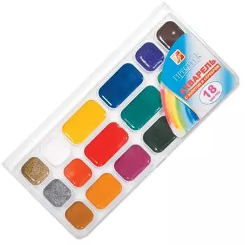 Акварель Луч Престиж с золотом и серебром 18 цветов 18С1232-08