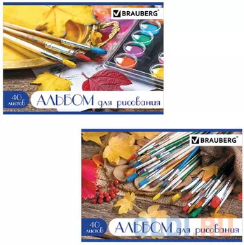 Альбом для рисования, А4, 40 л., блестки, BRAUBERG "Палитра", 104879