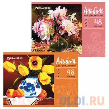 Альбом для рисования BRAUBERG Живопись A4 48 листов