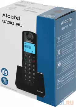 ALCATEL S230 RU BLACK Радиотелефон [ATL1422771]