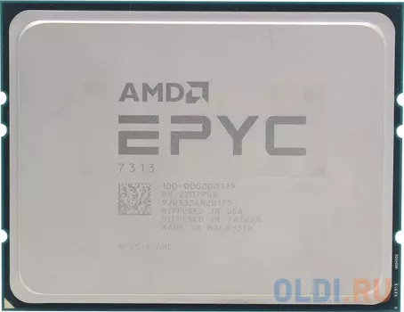 AMD EPYC 7313 16 Cores, 32 Threads, 3.0/3.7GHz, 128M, DDR4-3200, 2S, 155/180W