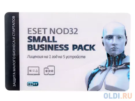 Антивирус ESET NOD32 SMALL Business Pack newsale for 5 user (NOD32-SBP-NS(CARD)-1-5)