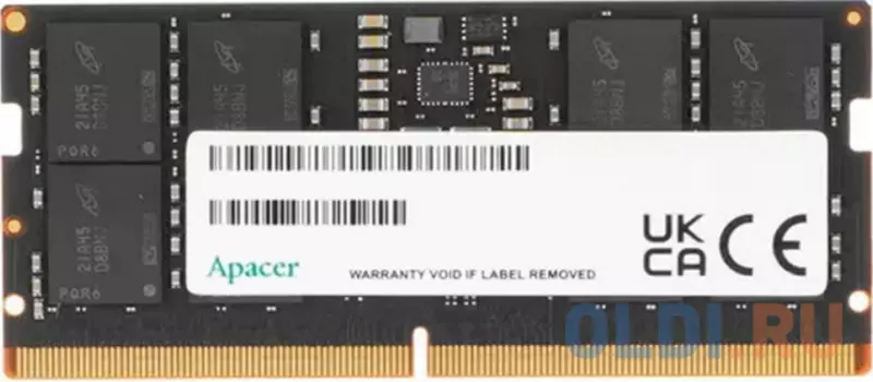 Apacer DDR5 8GB 4800MHz SO-DIMM (PC5-38400) CL40 1.1V (Retail) 1024*16 3 years (AS08GHB48CTDBGH/FS.08G2A.RTH)