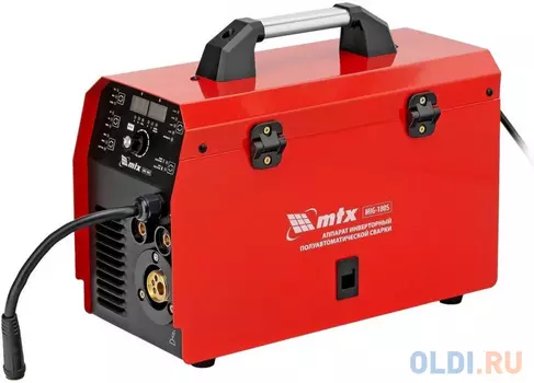 Аппарат инвертор. полуавтомат. cварки MIG-180S, 180A, ПВ 60%, катушка 5 кг// MTX