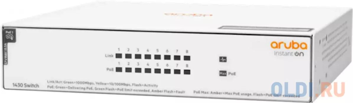 Aruba Instant On 1430 8G Class4 PoE 64W Switch Switch