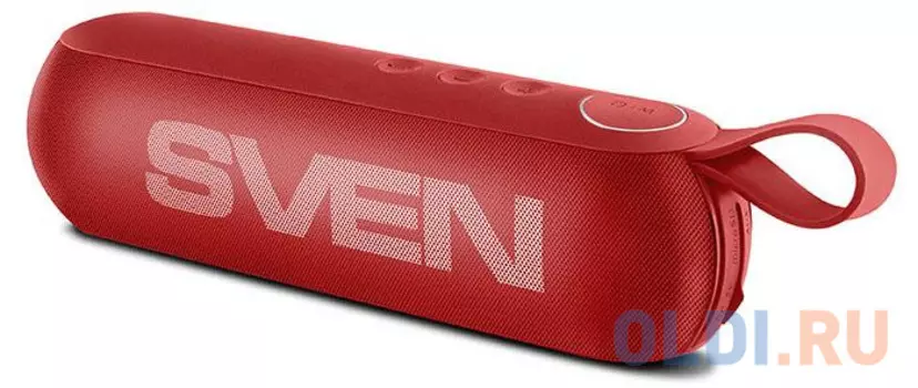 АС SVEN PS -75, красный (6 Вт, Bluetooth, FM, USB, microSD, 1200мА*ч)