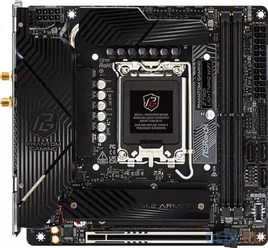 ASROCK Z790I LIGHTNING WIFI, LGA1700, Z790, 2*DDR5, 3*SATA, 2*M.2, 5*USB 3.2, Type-C, 1*PCIx16, 1xM.2 (Key E), HDMI+DP, mIATX