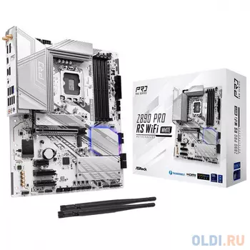 ASROCK Z890 PRO RS WIFI WHITE, LGA1851, Z890, 4*DDR5, 4*SATA, 4*M.2, 3*USB 3.2, 4*USB 2.0, 2*Type-C, 1*PCIx16, 2*PCIx4, 1*M.2 (Key E), HDMI+DP, ATX