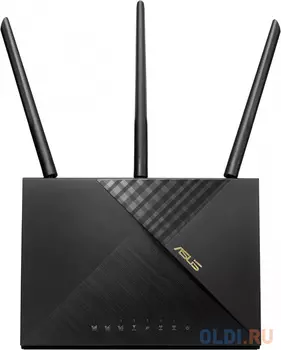Роутер беспроводной Asus 4G-AX56 AX1800 10/100/1000BASE-TX/4G cat.6 черный