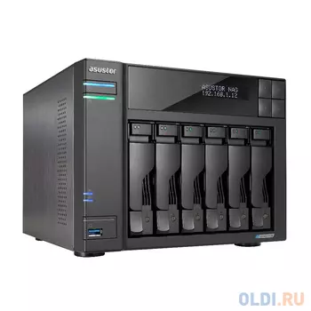 ASUSTOR AS6706T 6-Bay NAS/Media player/Intel Celeron N5105 2.0GHz up to 2.9GHz, 8GB SO-DIMM DDR4, noHDD(HDD,SSD),2xUSB3.2,HDMI ; 90IX01N1-BW3S60