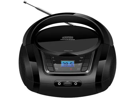 Аудиомагнитола Hyundai H-PCD320 черный 4Вт/CD/CDRW/MP3/FM(dig)/USB/BT/SD/MMC/microSD