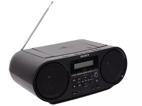 Аудиомагнитола Sony ZS-RS60BT CD-магнитола с возможностью беспроводного подключения, записи и воспроизведения через USB. Воспроизведение CD (CD-R/RW,