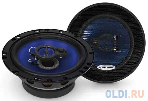 Автоакустика Soundmax SM-CSE603 коаксиальная 3-полосная 16см 110Вт-220Вт