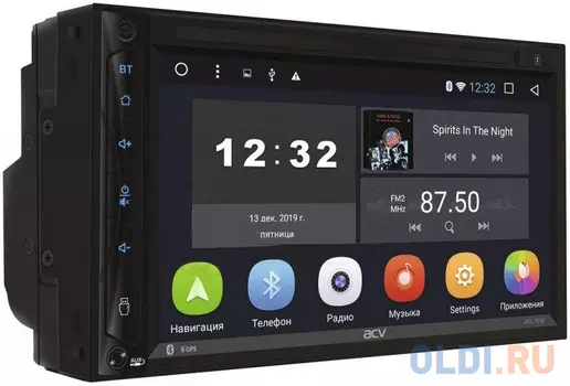 Автомагнитола ACV AD-7210 2DIN 4x50Вт