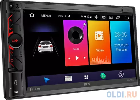 Автомагнитола ACV AD-7220 2DIN 4x50Вт