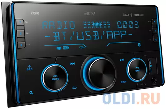Автомагнитола ACV ADX-211BM 2DIN 4x50Вт