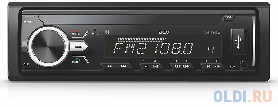 Автомагнитола ACV AVS-1711BW 1DIN 4x45Вт