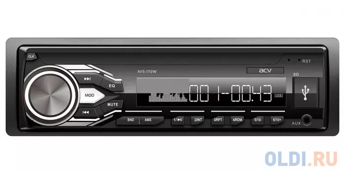 Автомагнитола ACV AVS-1712W 1DIN 4x45Вт