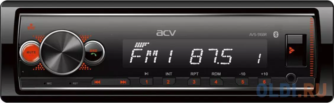 Автомагнитола ACV AVS-916BR 1DIN 4x50Вт