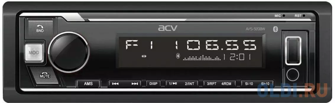 Автомагнитола ACV AVS-918BW 1DIN 4x50Вт