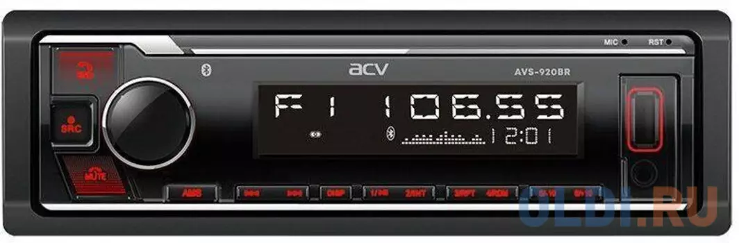 Автомагнитола ACV AVS-920BR 1DIN 4x50Вт