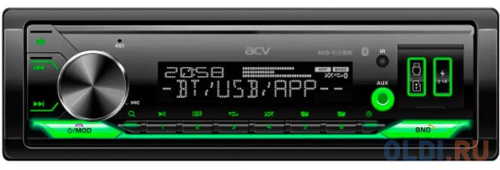 Автомагнитола ACV AVS-928BM 1DIN 4x50Вт