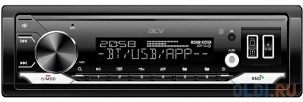 Автомагнитола ACV AVS-928BW 1DIN 4x50Вт