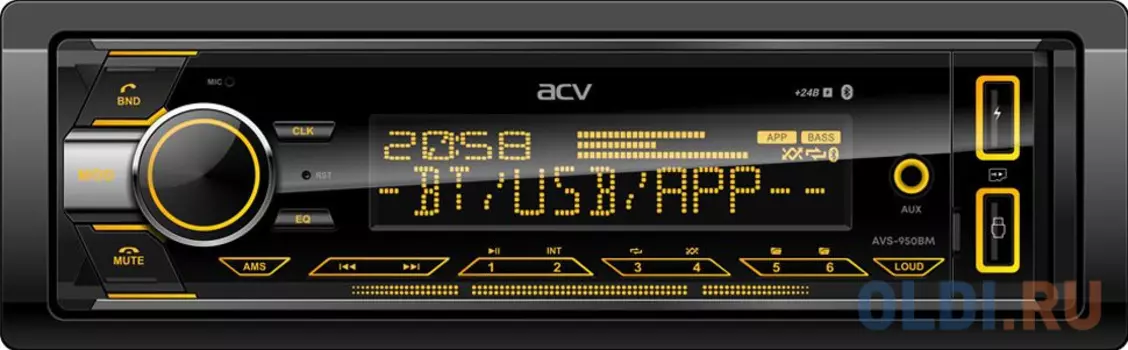 Автомагнитола ACV AVS-950BM 1DIN 4x45Вт v4.0 (40810)