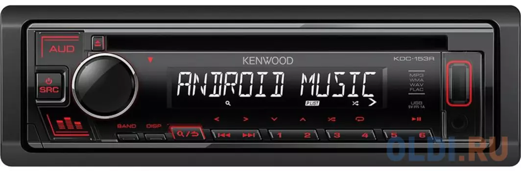 Автомагнитола CD Kenwood KDC-153R 1DIN 4x50Вт