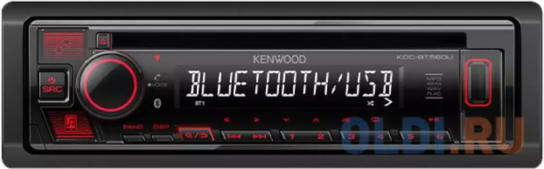 Автомагнитола CD Kenwood KDC-BT560U 1DIN 4x50Вт