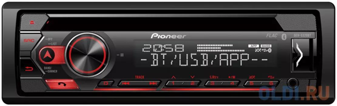 Автомагнитола CD Pioneer DEH-S320BT 1DIN 4x50Вт