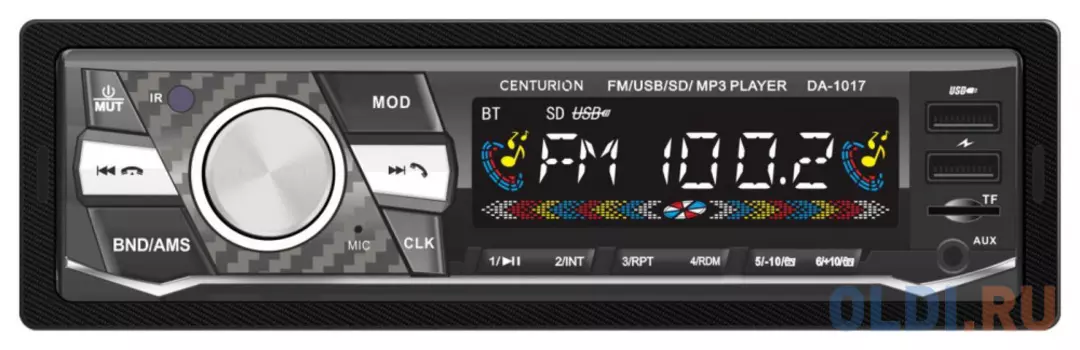 Автомагнитола Centurion DA-1017 1DIN 4x45Вт