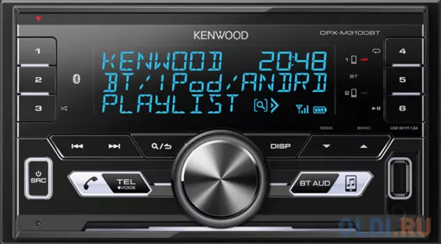 Автомагнитола Kenwood DPX-M3100BT USB MP3 CD FM RDS 2DIN 4х50Вт черный