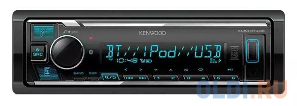 Автомагнитола Kenwood KMM-BT408 1DIN 4x50Вт