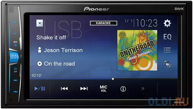 Автомагнитола Pioneer MVH-A100V 2DIN 4x50Вт