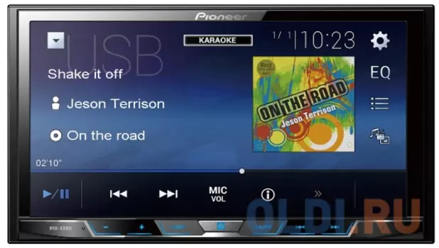 Автомагнитола Pioneer MVH-A300V 2DIN 4x50Вт