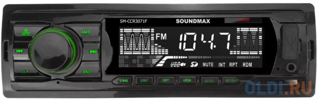 Автомагнитола Soundmax SM-CCR3071F 1DIN 4x45Вт