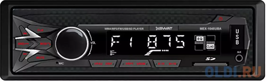 Автомагнитола Swat MEX-1045UBA 1DIN 4x50Вт