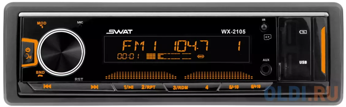 Автомагнитола Swat WX-2105 1DIN 4x50Вт