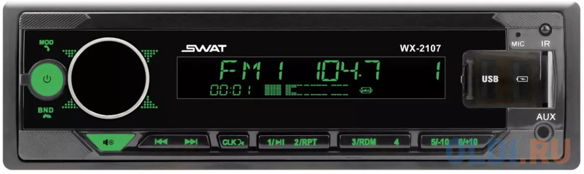 Автомагнитола Swat WX-2107 1DIN 4x50Вт