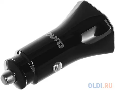 Автомобильное зар./устр. Buro BUCM1 18W 3A (QC) 2xUSB универсальное черный (BUCM18P200BK)