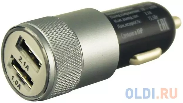 Автомобильное зарядное устройство BURO TJ-189 2.1/1А 2 х USB черный