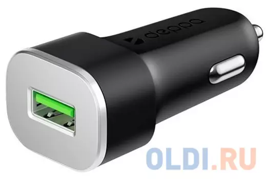 Автомобильное зарядное устройство Deppa 11286 3 А черный