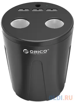 Автомобильное зарядное устройство Orico MP-3U2S-BK 2.4А 3 x USB черный