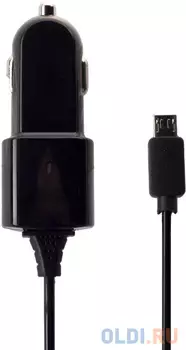 Автомобильное зарядное устройство Partner 1A microUSB черный ПР028251