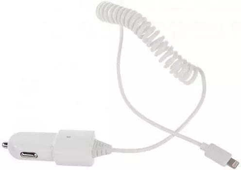 Автомобильное зарядное устройство Partner 2.1A 8-pin Lightning белый ПР033322