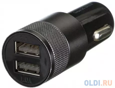 Автомобильное зарядное устройство Red Line C20 2.1A 2 х USB черный 453435