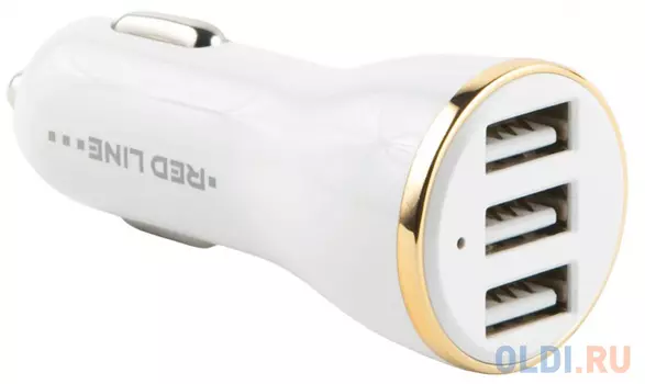 Автомобильное зарядное устройство Red Line Z3 3.4A белый УТ000010361